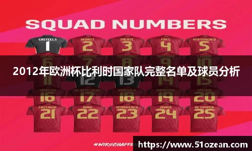 2012年欧洲杯比利时国家队完整名单及球员分析